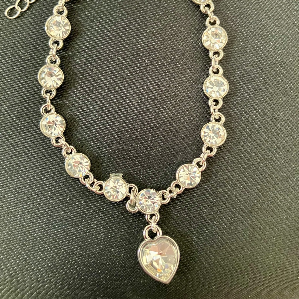 Swarovski Silver Tone Bracelet with Clear Crystals